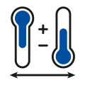Icon pressure druck sensor temperature range Temperaturbereich